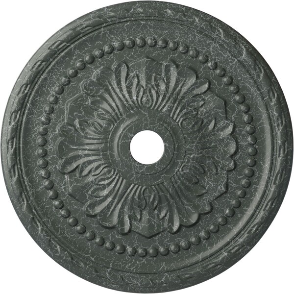 Ekena Millwork Palmetto Medallion (Canopies up to 7 5/8"), 31 1/2"OD x 3 5/8"ID x 1 3/4"P, Athenian Green Crackle CM31PMAGC - main